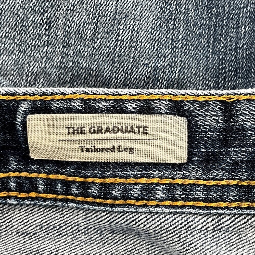 AG Adriano Goldschmied Jeans Mens 38x29 Blue Graduate Tailored Stretch Denim - Picture 7 of 13